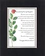 Touching and Heartfelt Poem for Daughters - Remembering You, My Daughter Poem on 11 x 14 Double Beveled Matting