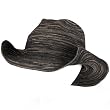 New Cowboy Polybraid Shapeable Crushable Fedora Hat Black