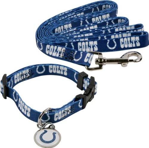 Indianapolis Colts Dog Collar & Leash Set