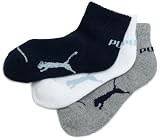 Puma Boys  3 Pair Pack Quater Crew Ulta Fresh