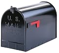 Solar ST200B00 Group Jumbo Size Steel Rural Mailbox, Black