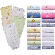 5-Pack Lightweight Sleeveless Bodysuits in Pink, 24 months
From Luvable Friends
