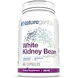 White Kidney Bean Extract By Natureganics 100% Pure Extract Optimized As a Carb Blocker to Help Prevent Fat From Forming - Guaranteed!