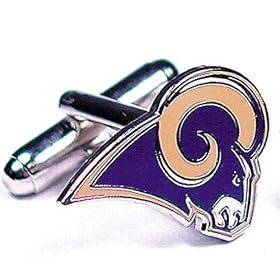 St. Louis Rams NFL Logo'd Executive Cufflinks w Jewelry Box