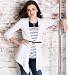Girls Limited 34 Sleeve Waterfall Cardigan
