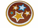 from Stars Large Handmade Childrens Circular Star Rug - Superb Quality