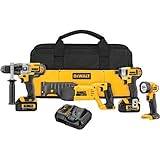 DEWALT DCK492L2 20V MAX Premium 4-Tool Combo Kit [並行輸入品]