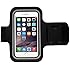 Cell Phone Armband: Running Jogging Sports Fitness Excercise Workout Cellphone Holder Case for iPhone 6, 6 Plus +, 5, 5S, 5C, 4, 4S, 3G, 3GS / Samsung Galaxy S6, S5, S4, S4 Active, S4 Mini, S3, S3 Mini, S2, Note 1, 2, 3, 4 / iPod Touch 3, 4, 5 / HTC ONE X, ONE S Z520E, Windows Phone 8 (AT&T, T-Mobile, Verizon) / Motorola DROID RAZR / LG G2 / G3, Nexus 4 / Nexus 6, P760 / Nokia Lumia 920, 820 / Sony Z1 Z2 Z3, - IPX8 Certified, BLACK