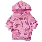 Dog Sweatshirt - Pink Camo Dog Hoodie - Small