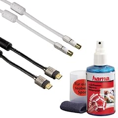 Hama TV Starter Set (bestehend aus High Speed  HDMI-Kabel, Antennenkabel, Reinigungsgel)
