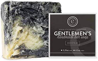Handmade Gentlemen's Face, Body &amp; Shampoo Bar by eLuxurySoap, 3 Pack