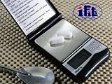 Camry Pocket Scale (EHA121-02P), 0.1g / 200g (0.005 ozt / 6.432 ozt) With 1 x 3V Lithium Cell (CR2032) Power