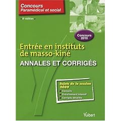Entr�e instituts de masso-kin� : Annales et corrig�s