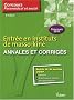 Entr�e instituts de masso-kin� : Annales et corrig�s