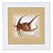 3dRose Print of Gray & Pink Baby Elephant on Gradient - Quilt Square, 6 by 6-Inch (qs_218967_2)