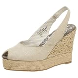 Kenzie Women's Feature Platform Wedge,Silver,9.5 M