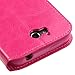 ZTE Maven Case , ZTE OVERTURE 2 , ZTE Fanfare Phone Case , The Smart Choice (Tm) Wallet Case Pouch Cover Fold Stand Case Premium Leather Wallet Flip Case Pu Leather with Card Slots (hot pink)