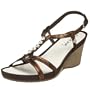 Geox Women's Donna Roxy 7 Wedge,Coffee,37.5 EU (US Women's 7.5 M)