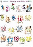 Meine tierischen Zahlen von 1-20, Poster - Helga Momm