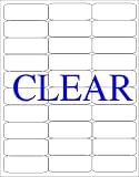 Crystal Clear Address Labels 2 5/8 x 1 300 Labels