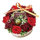 花由 プリザーブド フラワーケーキ ホールタイプ 5.クランベリー フラワーギフト プリザーブドフラワー ブリザードフラワー 誕生日プレゼント 女性 結婚祝い お祝い 花