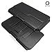 CellBee® Motorola Moto G / Moto X / Droid X Premium Leather Pouch Carrying Case with Belt Clip Belt Loops Holster for Motorola Moto G / Moto X / Droid X(Perfect Fits with Dual Layer Case/ Otterbox Commuter / Defender Case on Lifeproof Case On) w/ Stylus Touch Pen (Premium Black)