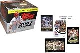 2007 Topps Baseball Cards Series 1 Jumbo Hobby Box (10 packs per box, 50 cards per pack) - 1 Autograph & 1 Memorabilia Card Per Box