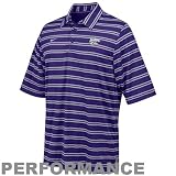 Nike Kansas State Wildcats Purple Striped Conference Performance Polo