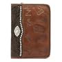 American West Round-Up Collection Dayplanner Address Book Rich Brown Leather