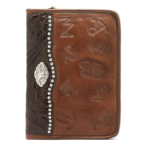 Buy American West Round-Up Collection Dayplanner Address Book Rich Brown Leather by American West