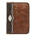 American West Round-Up Collection Dayplanner Address Book Rich Brown Leather