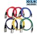 6 3ft COLOR XLR M RCA Patch Cable 3' GLS Audio