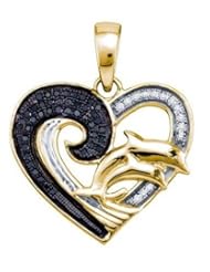 0.17CTW DIAMOND HEART PENDANT