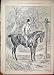 1887 Horse Rider Signpost Man Country Lane Old Print