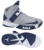 Nike 525017005 Zoom Soldier VI TB Men's Basketball Shoes (Wolf Grey/Midnight Navy-White)