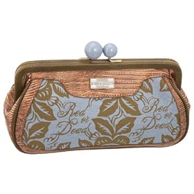 Red Or Dead Womens Hallina 01 Printed Canvas Snakeskin Clutch