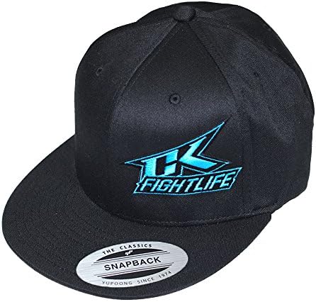 Contract Killer Fight Life Snapback Flatbrim Hat - Black