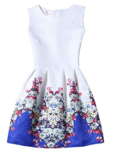 Shinysun Trendy Floral Retro 50s Udrey Hepburn Style Skater Dresses(Multi-style)