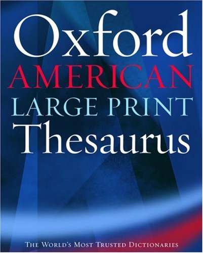The Oxford American Large Print Thesaurus under Large Print in The Books Store