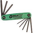 Bondhus 12632 GorillaGrip, Set of 8 Star Fold-up Keys, sizes T6-T25