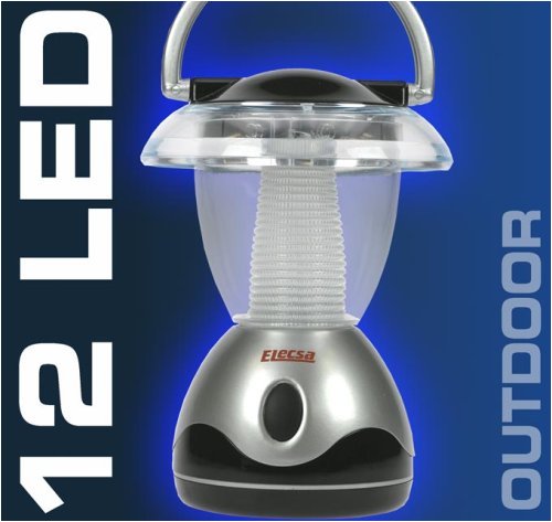 12 LED Camping Laterne Lampe Leuchte Taschenlampe original ELECSA 1512