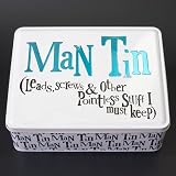 Gifts for Men - Man Tin - leads, screws & other pointless stuff I must keep - ideal gift for him