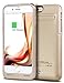HoneyAKE iPhone 6S Plus Battery Case, iPhone 6 Plus Battery Case, 4200mAh Portable Travel Charger External Protective Charging Case Backup Pack Cover Juice Bank for iPhone 6 Plus/6S Plus 5.5 - Gold