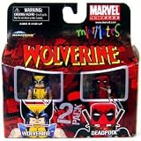 Marvel MiniMates Series 28 Mini Figure 2-Pack Wolverine and Deadpool