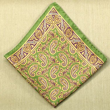 Silk Small Paisley Pocket Square