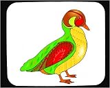 Mouse Pad with duck, anas, baikal, bird, teal, formosa