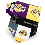 NBA Los Angeles Lakers Block and Play by NBA black polyester ties