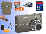 Nikon Coolpix S700 Digital Camera Kit 2GB SD Memory Card + Reader + Case + Screen Guard + Mini Tripod & More!