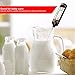 Tasbel Digital Thermometer Instant Read Cooking Thermometer Stainless Meat Thermometer with Long Probe for Food, Meat, Grill, BBQ, Milk, and Bath Water