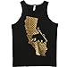 California Dreaming Metallic Gold Mens Shirts and Tanks